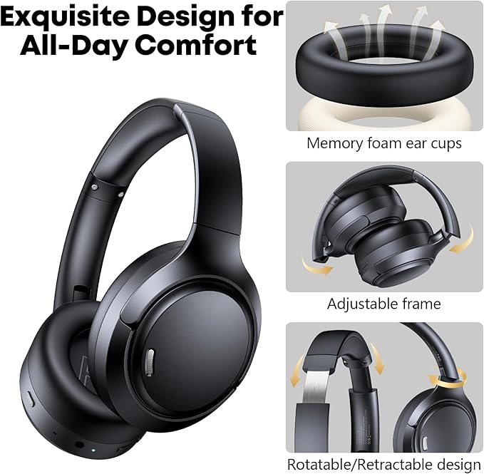 Auriculares Bluetooth ANC 120h – 6 Micrófonos ENC