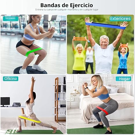 Kit 5 Bandas de Resistencia – Gym en Casa