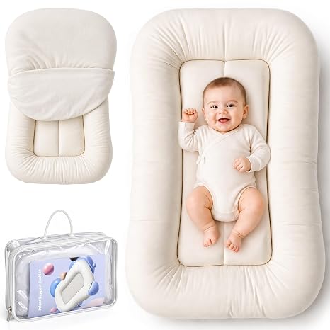 Cojín de Apoyo para Bebés – Algodón Orgánico Suave