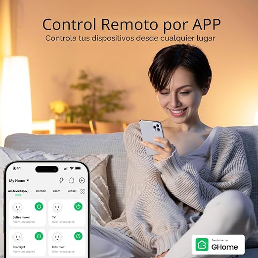 Enchufe Inteligente WiFi – Compatible Alexa y Google