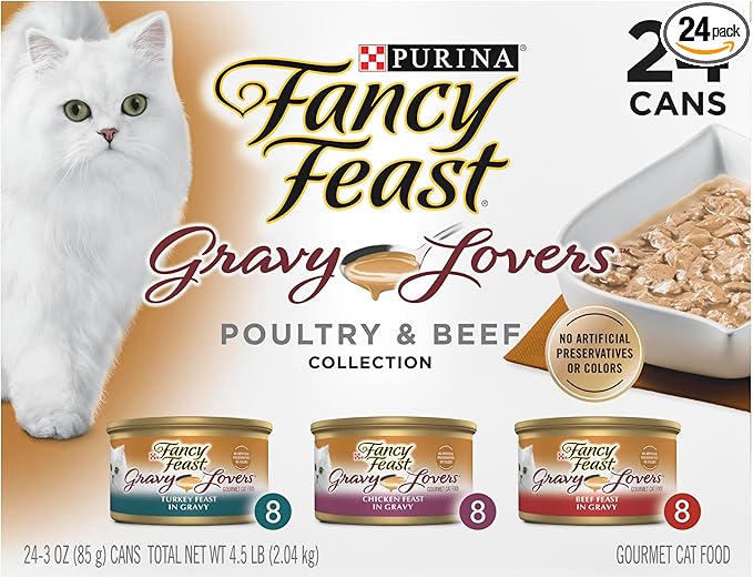 Purina Fancy Feast Comida Húmeda para Gatos – 24 Latas