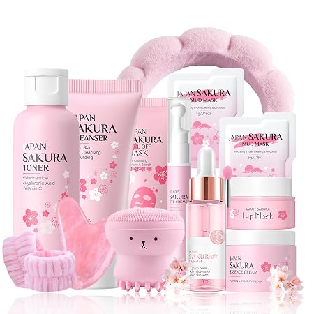 Set de Cuidado de la Piel Sakura Regalos de Navidad y Cumpleaños para Chicas Adolescentes