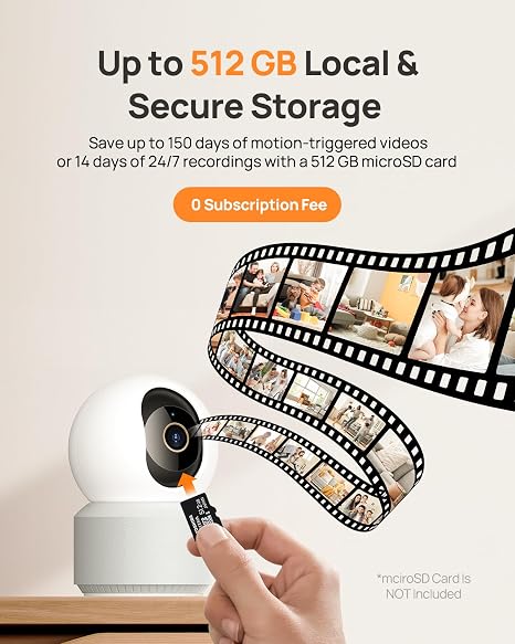 Cámara WiFi 4K Interior – Seguimiento Automático 360°