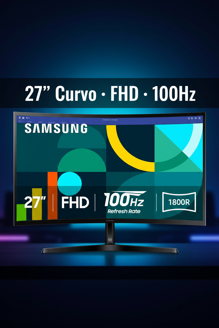 Monitor Samsung 27" Curvo Pinterest